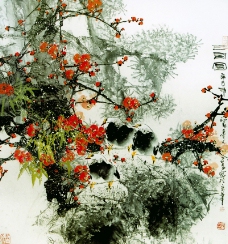 中国现代花鸟0123