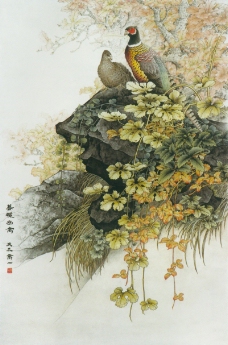 中国现代花鸟0096