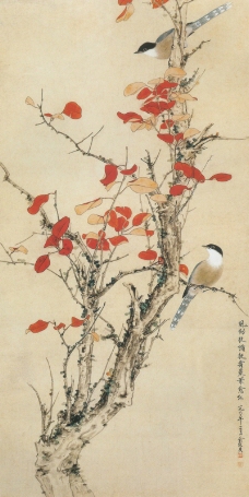 中国现代花鸟0129